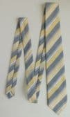 Striped silk-effect polyester tie vintage 1970s St Michael Marks and Spencer